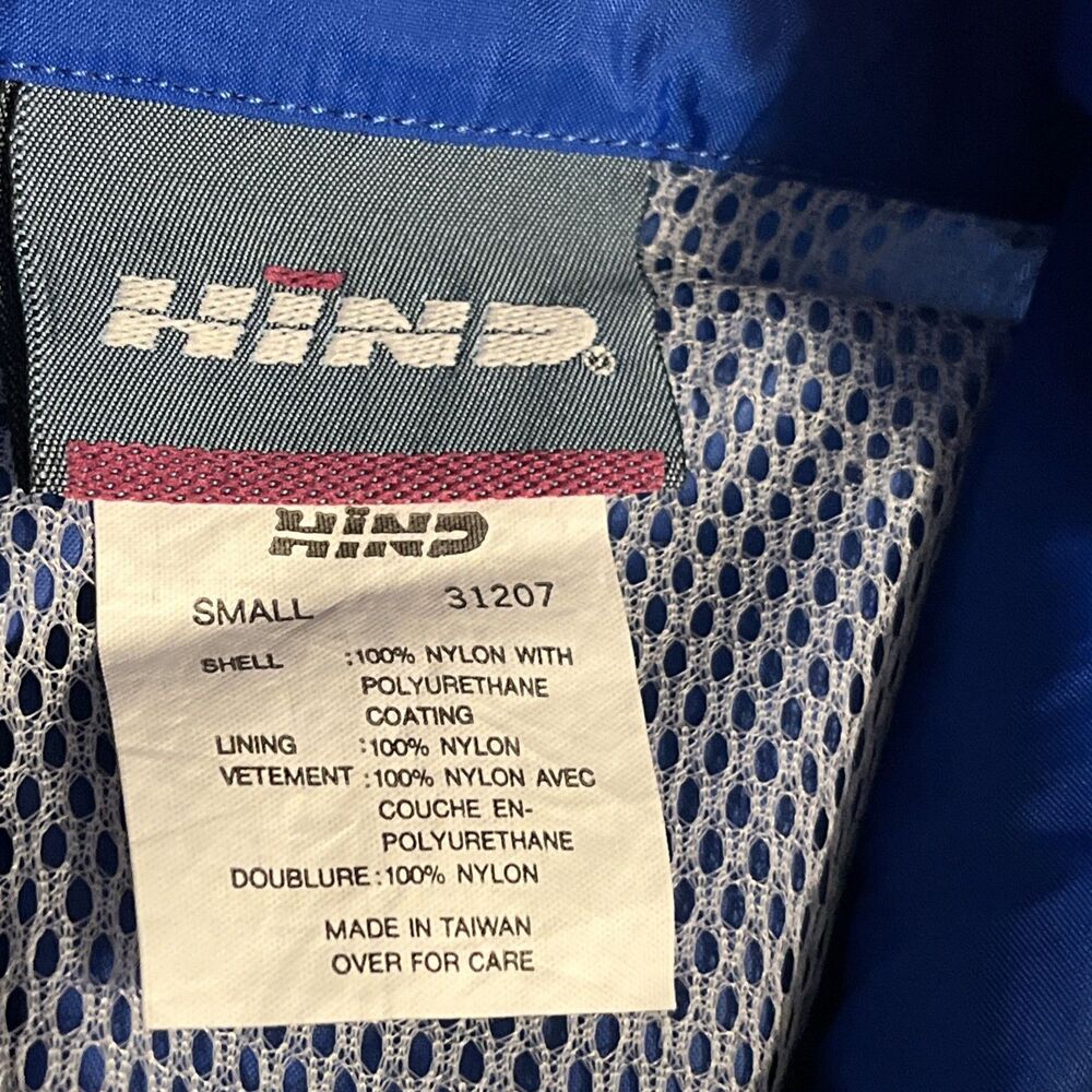 Vintage Late 1980s / Early 1990s Hind Performance Running Windbreaker Jacket - Picture 4 of 15